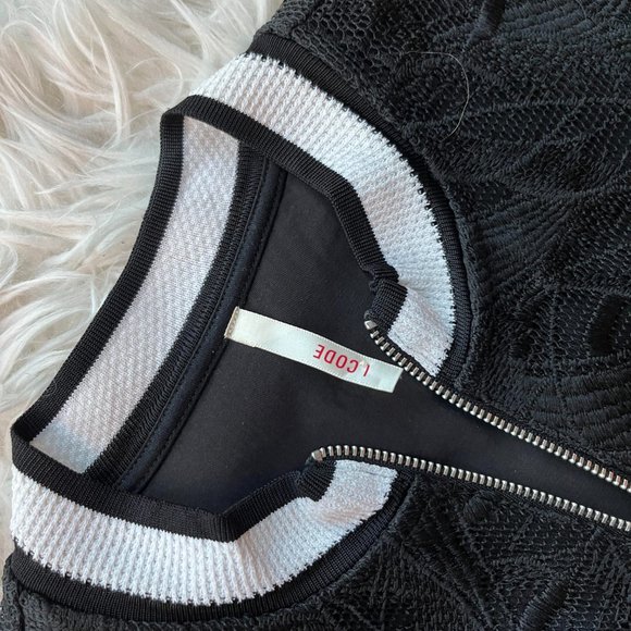 I.code Black Lace Dress Sporty Style - Picture 9 of 10